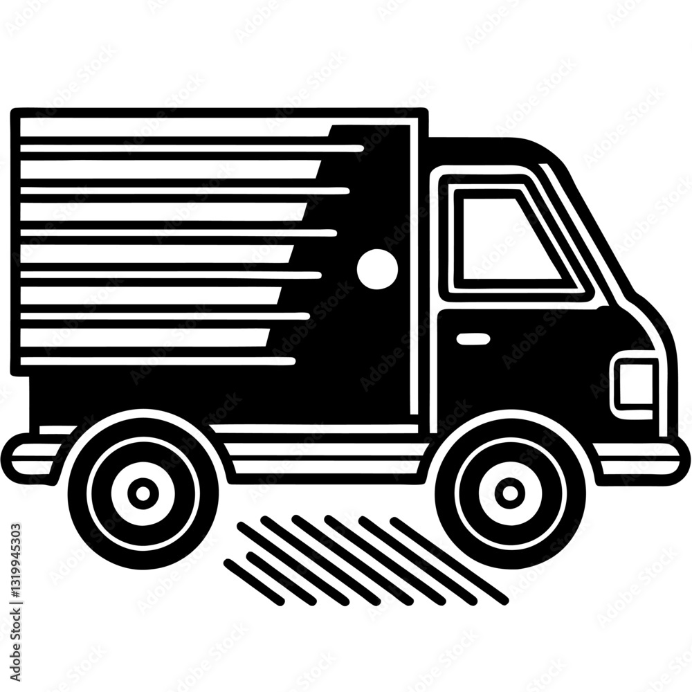 Fast Delivery Truck Vector Illustration – Cartoon, Clipart & Line Art Design, Fast delivery truck vector illustration in cartoon, clipart, and line art style on a white background. Fast Delivery Truck Vector Illustration – Cartoon, Clipart & Line Art Design, Fast delivery truck vector illustration in cartoon, clipart, and line art style on a white background.