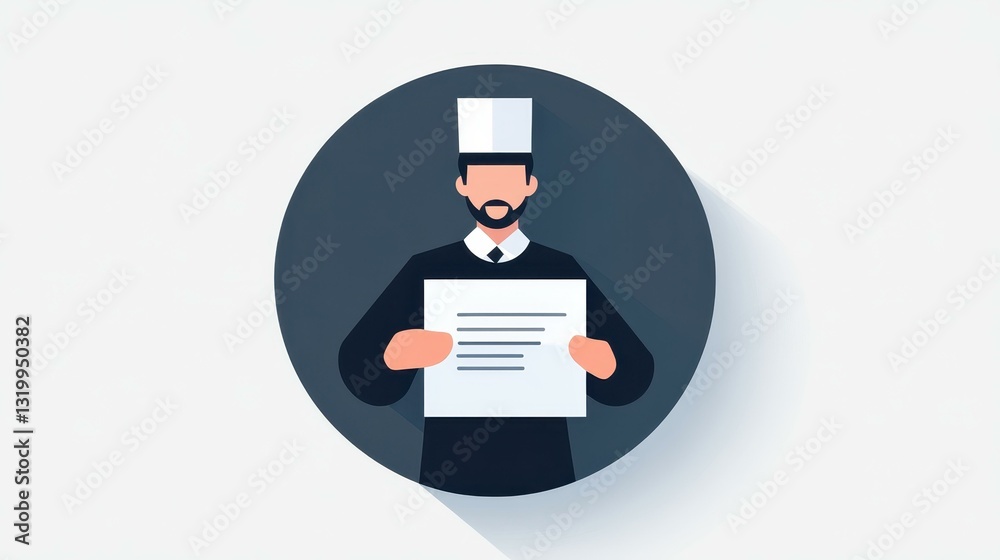 A sleek icon showcasing a waiters order placement, featuring dark gray tones and a minimalist 2D design. A sleek icon showcasing a waiters order placement, featuring dark gray tones and a minimalist 2D design.