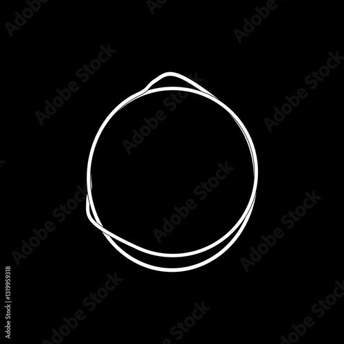 Artistic Round Lines, Weaving Style, can use for Logo, Apps, Website, Contemporary Ornate, Frame Work, Copyspace, Icon, Symbol, Cover or Graphic Design Element. Vector Illustration