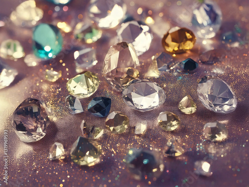 Sparkling Colorful Gems