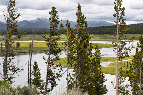 View of  Yellowstone River at Yellowstone National Park