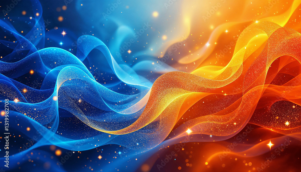 Obraz premium gradient abstract luxury wave background