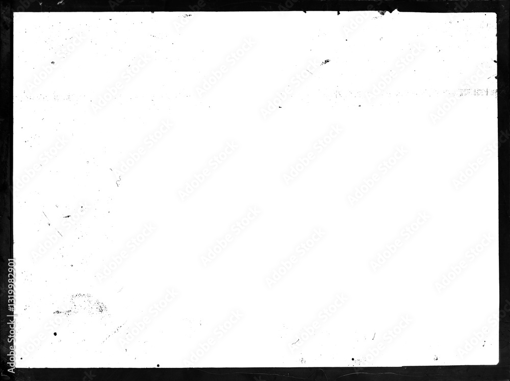 Vintage photo film frame template of an old camera with dusts and scratches on transparent background (png image). Useful for antique photo frame art designs