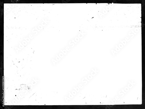Obraz na płótnie Vintage photo film frame template of an old camera with dusts and scratches on transparent background (png image). Useful for antique photo frame art designs w salonie