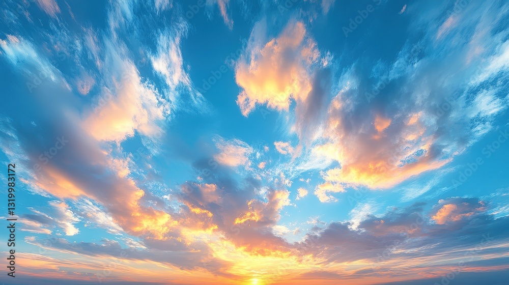 Fototapeta premium Sunset Cloudscape Panorama (1)