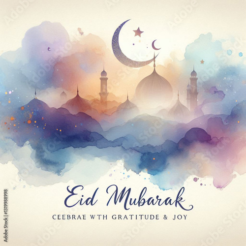 Eid Al Fitr Eid Mubarak Poster, Banner Design