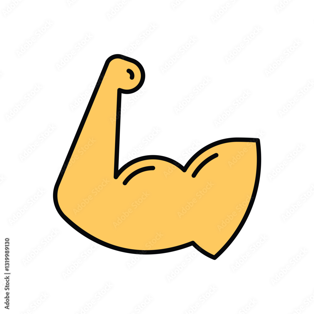 Fototapeta premium Bicep Vector icon