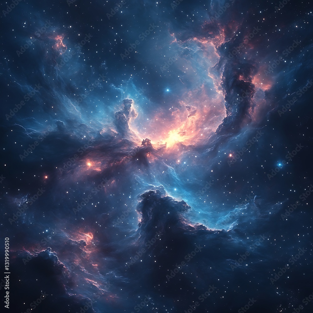 Fototapeta premium Stars galaxy cosmic nebula space high resolution hd photo