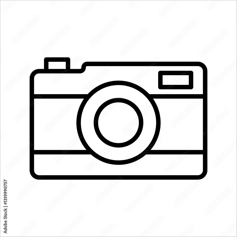 Camera Icon Symbol isolated white background. vector illustration. color editable. Camera Icon Symbol isolated white background. vector illustration. color editable.