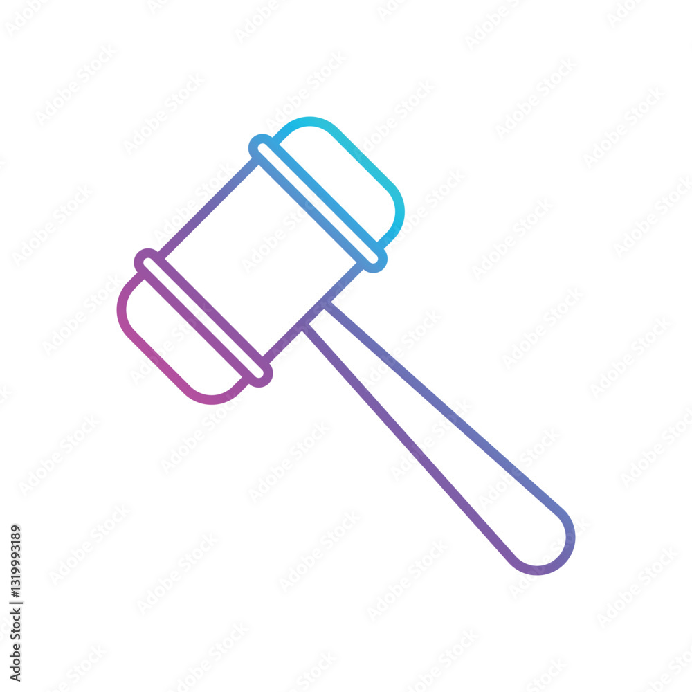 Bat Mallet Vector icon