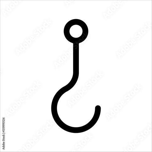 hooks Icon Symbol isolated white background. vector illustration. color editable.
