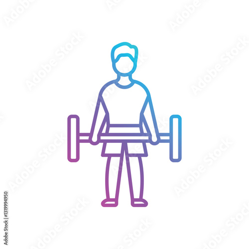 Strength Traning Vector icon