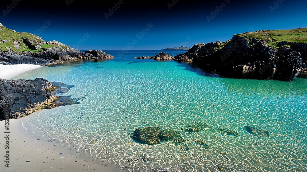 Fototapeta premium Clear Water Beach Cove Scene