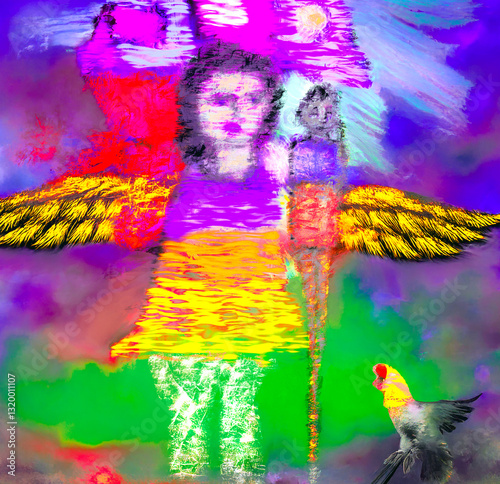 Generated image from original hand-drawn figures