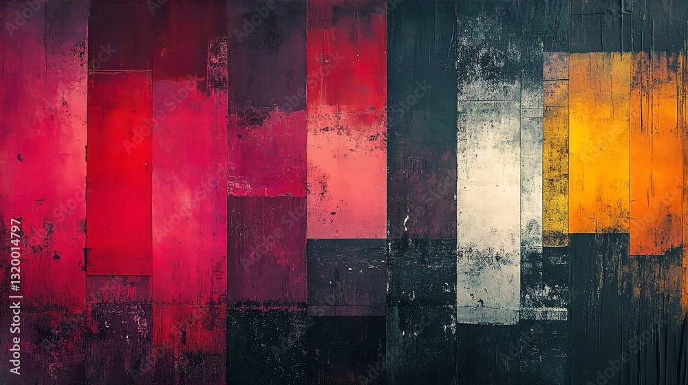 Obraz premium Vintage Grunge Wall Texture with Rust and Aged Paper Pattern