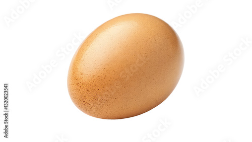 Fresh whole egg with a smooth shell perfect for food packaging breakfast-themed designs and organic farm branding on transparent background PNG photo