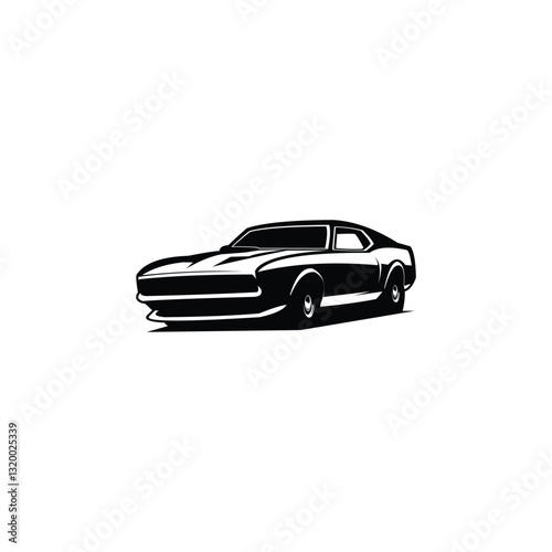 isolated vector illustration mustang car logo silhouette. highly recommended for logo, badge, emblem, icon, sticker design. available in eps 10