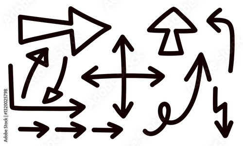 手描きの矢印セット