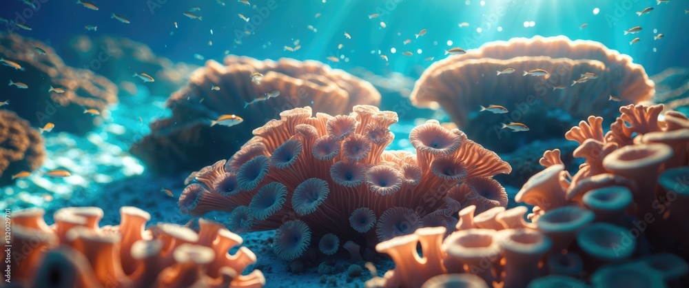 Naklejka premium Hard corals of the Red Sea, Sharm El Sheikh