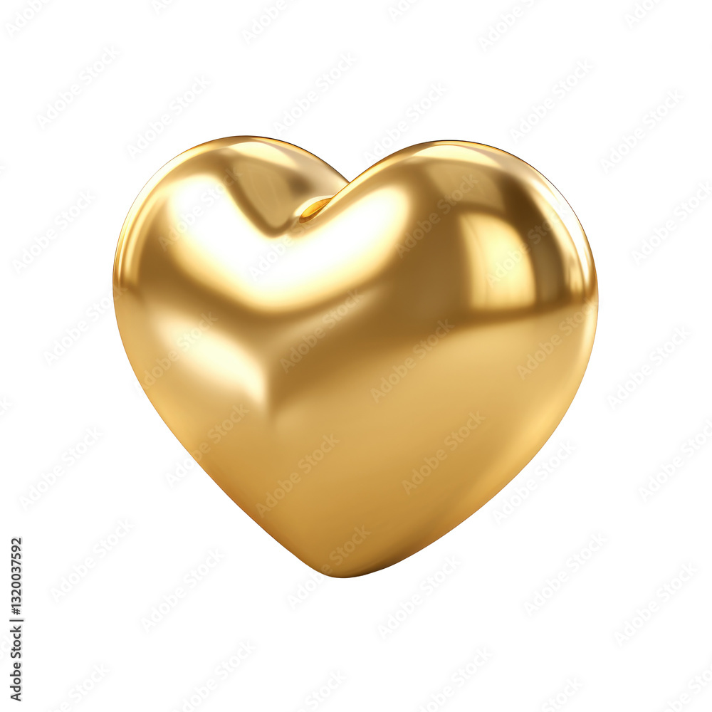 golden heart on transparent background golden heart on transparent background