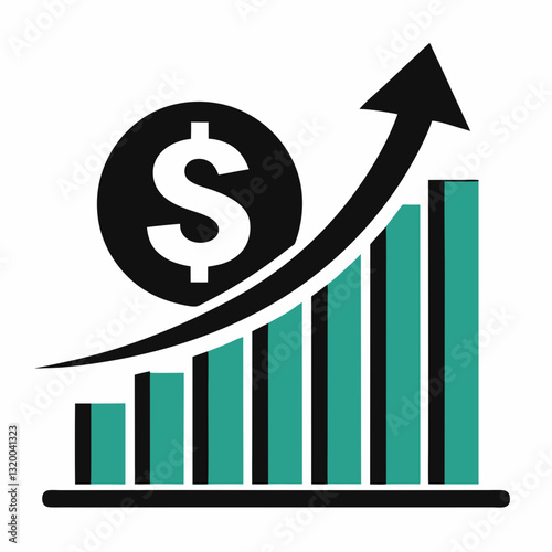 graph with dollar sign