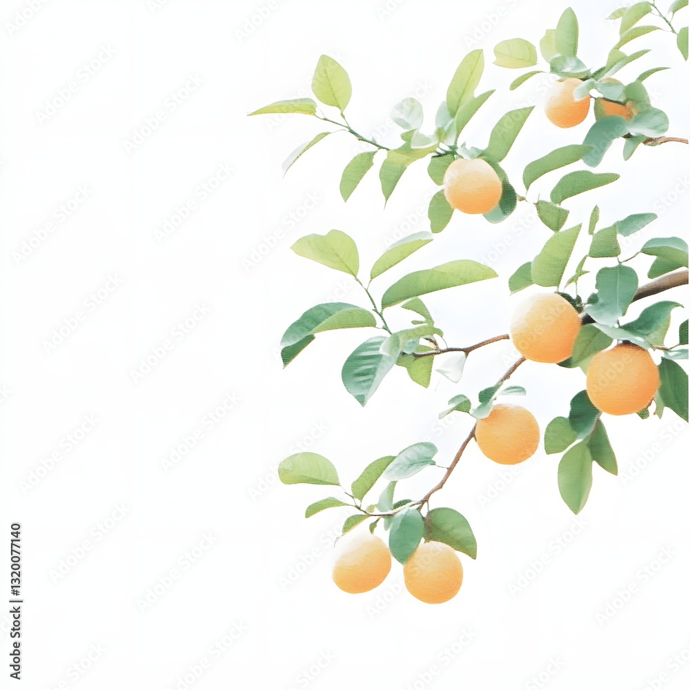 orange illustration, generation AI 
