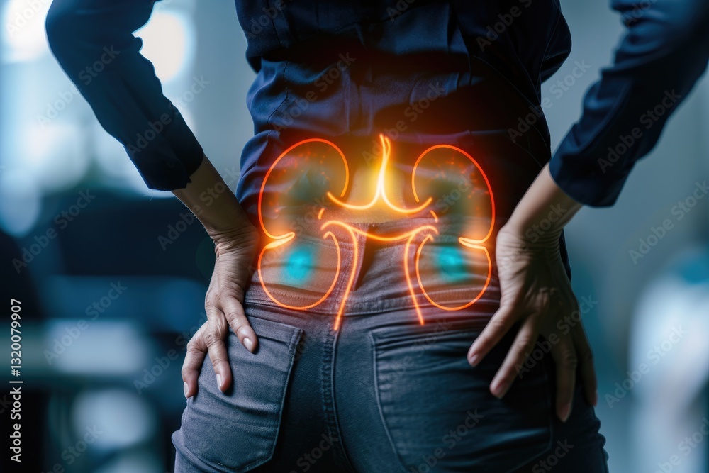 Obraz premium World Kidney Day: renal health, organ awareness, global care, nephrology focus, medical celebration, bodily function, filtration importance, human anatomy, wellness campaign, healthcare initiative.