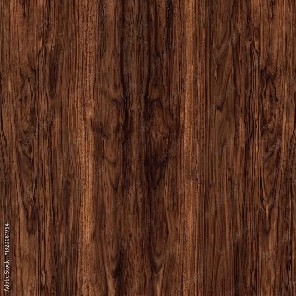 Naklejka premium Dark Walnut Wood Grain Texture Background (1)
