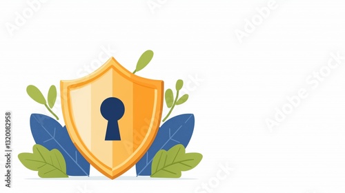 Structured Cybersecurity Framework for Preventing Fraud with Lock Shield and Nature Elements Design