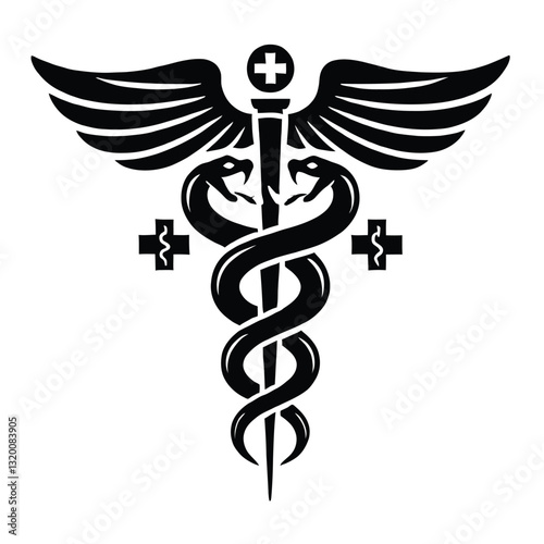 Caduceus Silhouette