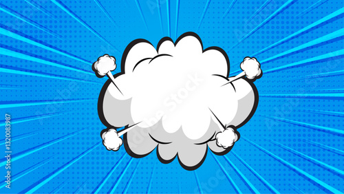 Dynamic Comic Style Burst Background