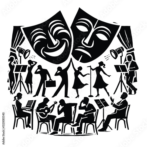 Drama Class Silhouette