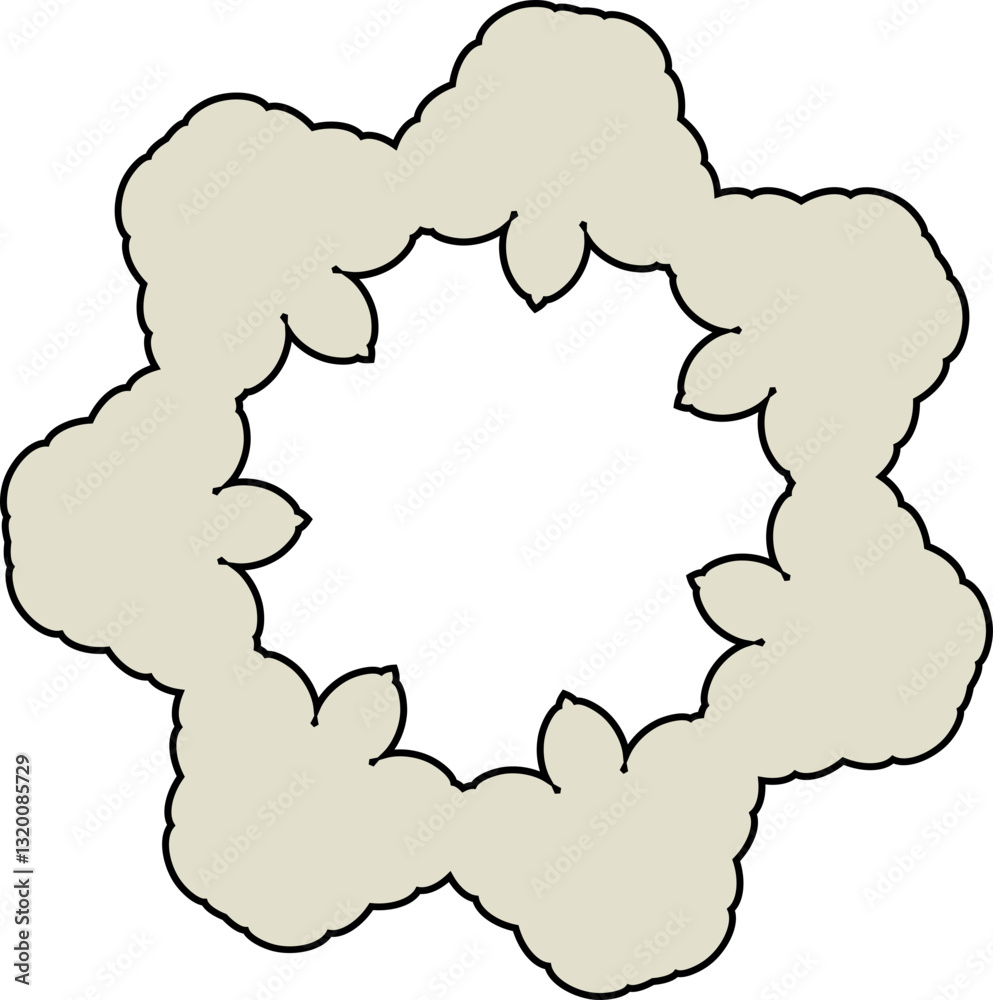 soft beige simple vectorial complex ornament design mandala decoration