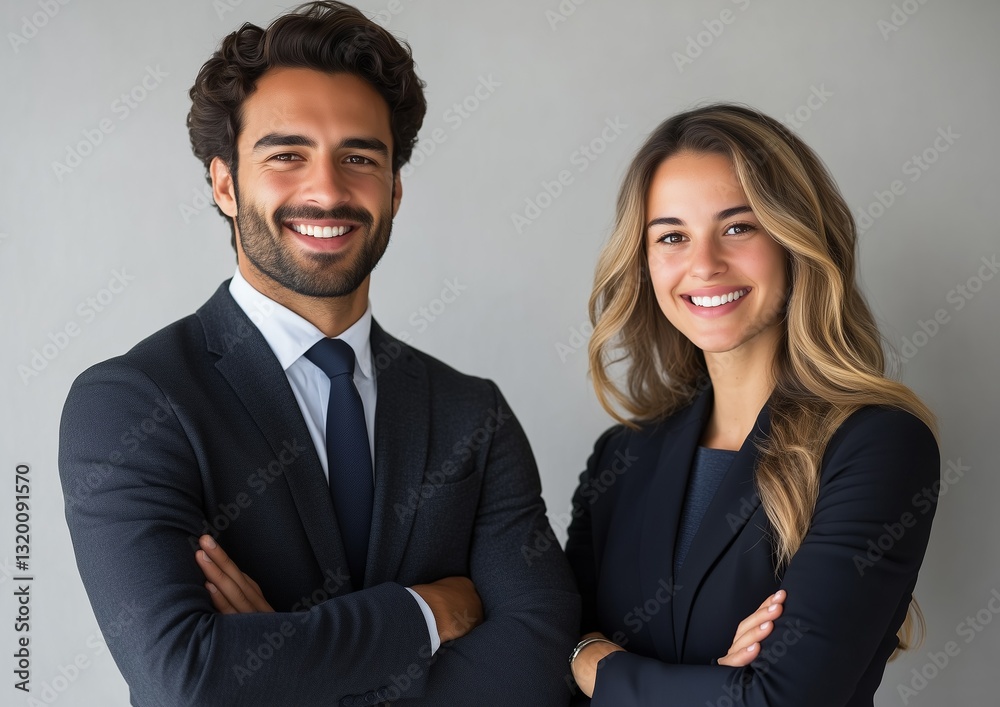 Business Professionals Smiling and Posing with Arms Crossed Business Professionals Smiling and Posing with Arms Crossed