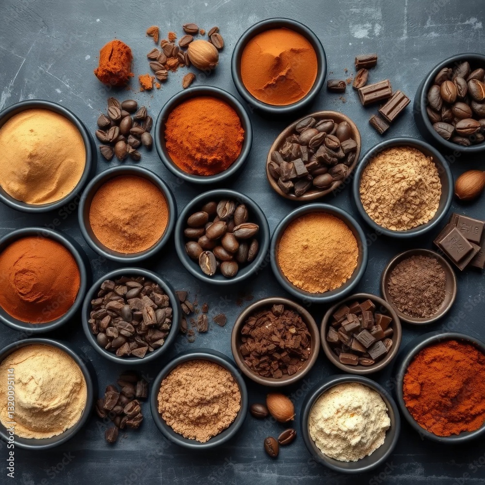 cocoa powder and chocolate cocoa powder and chocolate