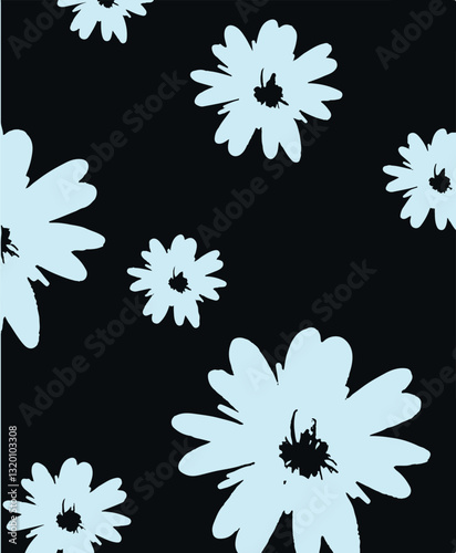 Pattern with simple pretty small flowers, little floral liberty seamless texture background. Spring, summer romantic blossom flower garden seamless pattern for your designs