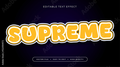 Editable text effect supreme text style