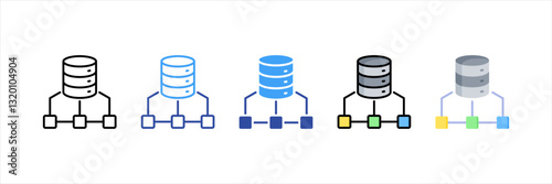 Load Balancing Multi Style Icon Set