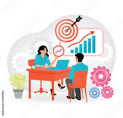 Briefing with Clients. Looking for ideas for business growth.