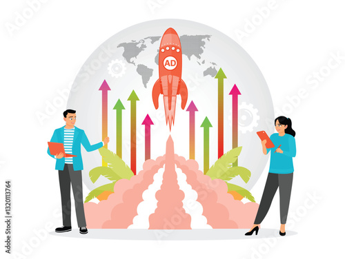 Launching ad campaigns. Initiating powerful advertising for market impact.