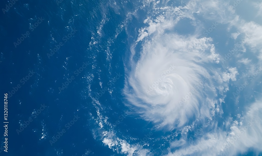 Fototapeta premium a massive ocean vortex forming the shape of infinity, Generative AI