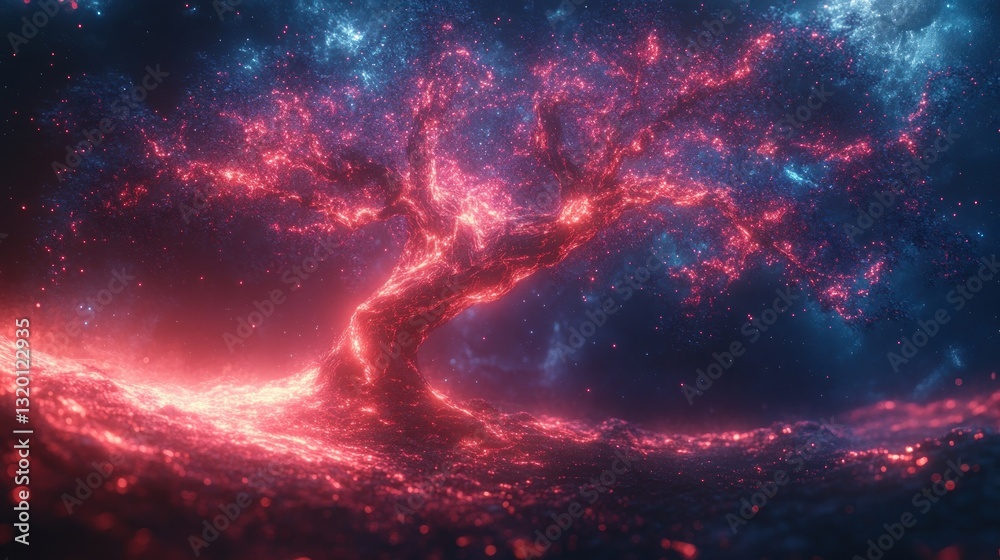 Fototapeta premium Artificial Intelligence Data Visualization Machine Learning Analysis Neural Network Information Technology Complex Systems Innovation Science