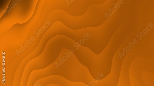 Warm Orange Waves: A mesmerizing display of flowing, undulating forms in a rich, warm orange, evoking a sense of movement and depth. 