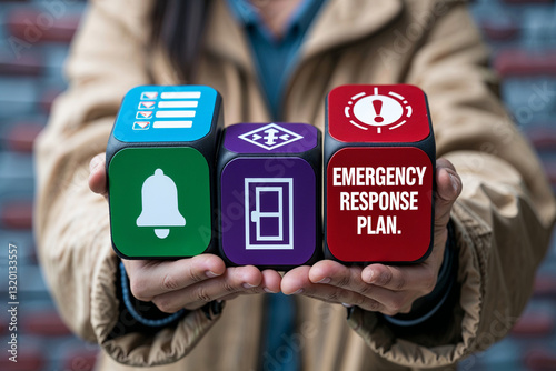 Emergency Response Plan Concept. Preparedness, Safety Procedures, and Training Strategy with Safety Protocol Blocks