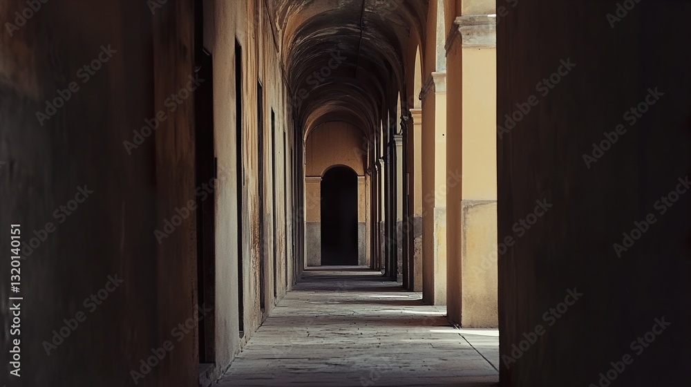 Mysterious Corridor: Exploring the Depths of an Ancient Building Mysterious Corridor: Exploring the Depths of an Ancient Building