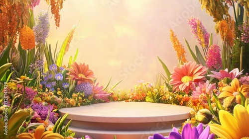 Wallpaper Mural Vibrant Spring Bloom: A Garden of Delight Torontodigital.ca