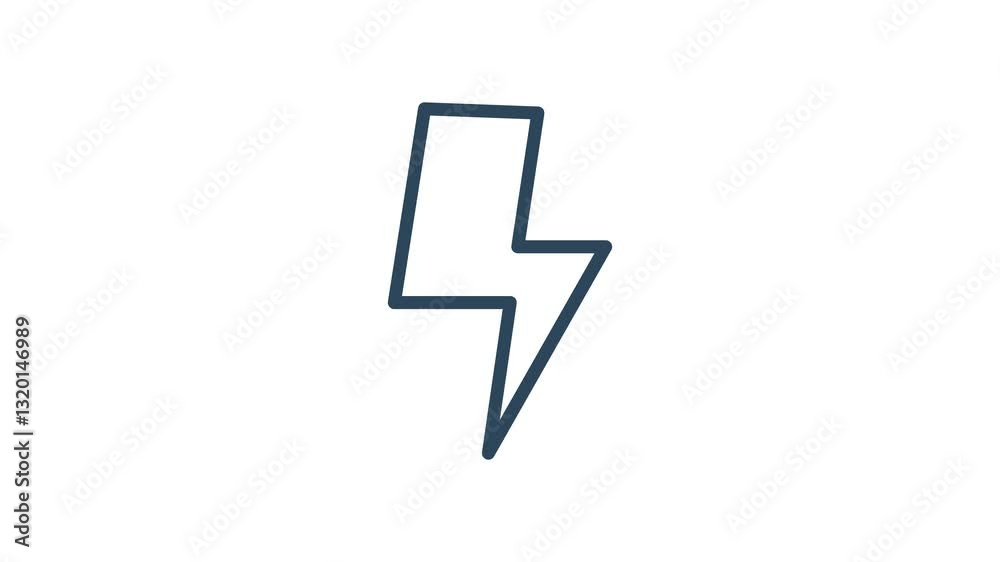 Lightning bolt animated icon. animated icon related to electric power. suitable for user interface, provide visual feedback and more. alpha channel Lightning bolt animated icon. animated icon related to electric power. suitable for user interface, provide visual feedback and more. alpha channel