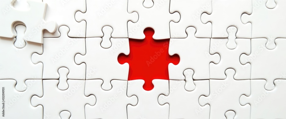 Final piece of jigsaw puzzle to achieve a mission Final piece of jigsaw puzzle to achieve a mission