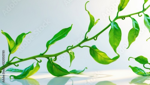 Vanilla leaves. photo