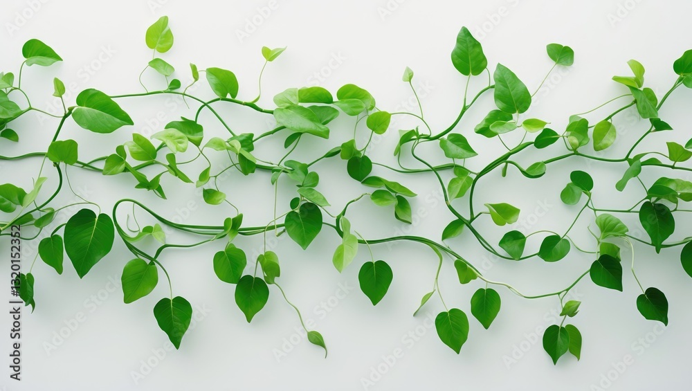 Obraz premium leaf vine isolated on a white backdrop